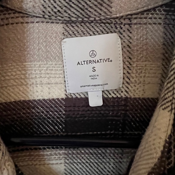 Alternative Apparel Flannel Shirt Dress Small - Picture 4 of 5